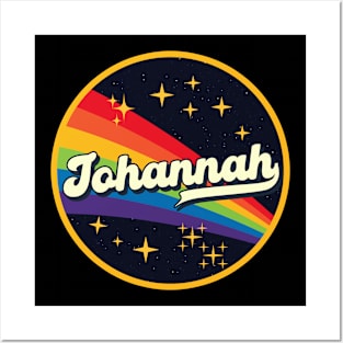 Johannah // Rainbow In Space Vintage Style Posters and Art